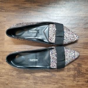 Multi-Color Glitter Flat